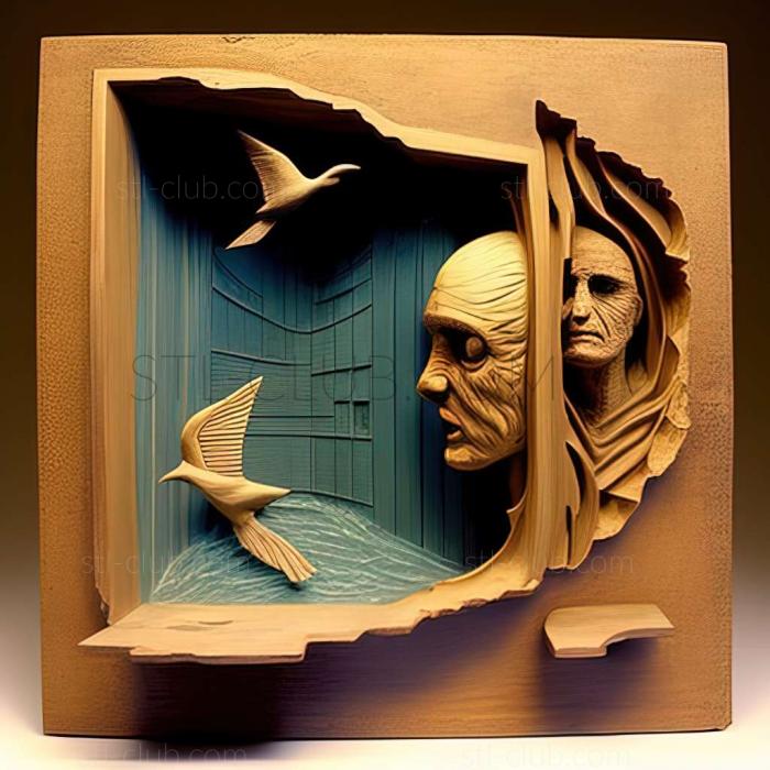 3D model Joseph Cornell American artist (STL)